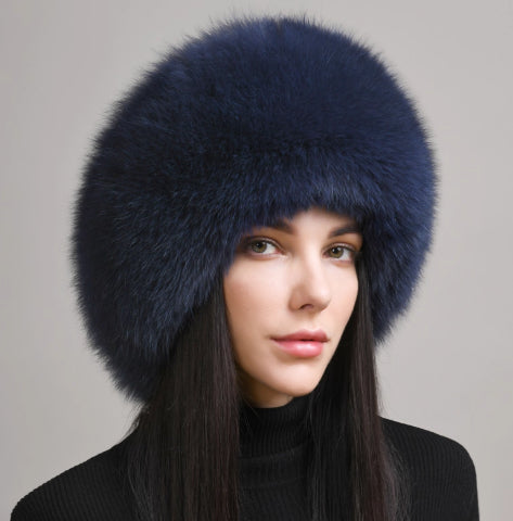 🧢 Women’s Winter Genuine Leather Ethnic Style Ear Protection Hat FitiqueFit