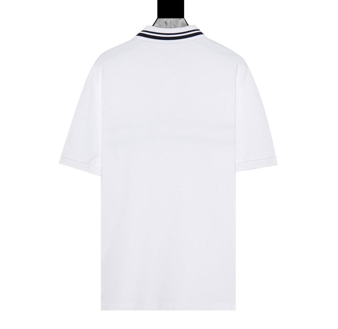 Gucci White T-shirt with a collar Banlieue91