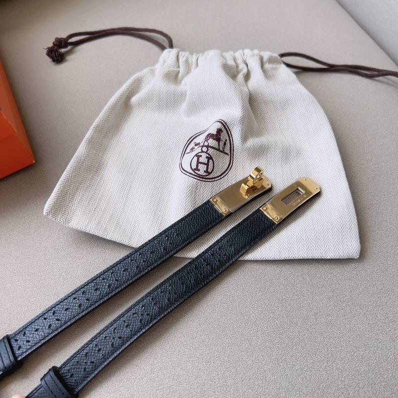 Hermes Men Gold Buckle Belt 'Black' Banlieue91