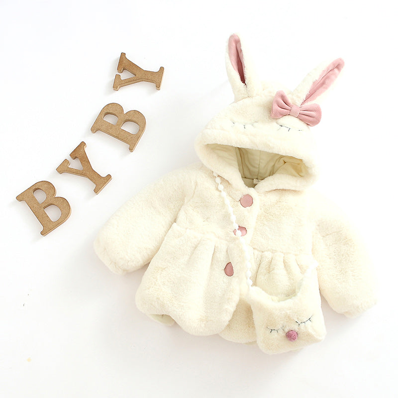 Girls' Thick Plush Coat Children's Cotton FLIPSTYLEZLLC