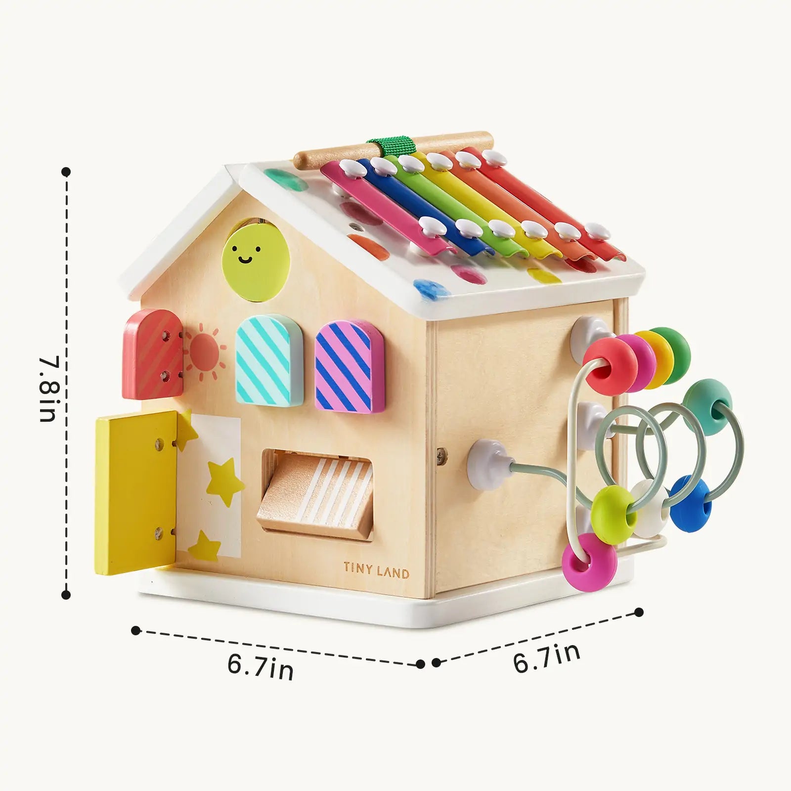 Tiny Land® Cottage Activity Cube - Rainbow Tiny Land INC