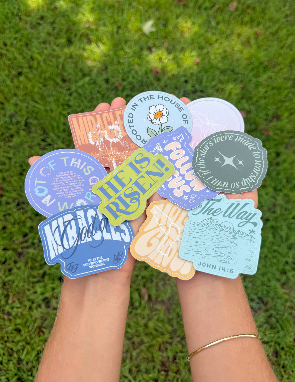 10 Random Stickers Elevated Faith