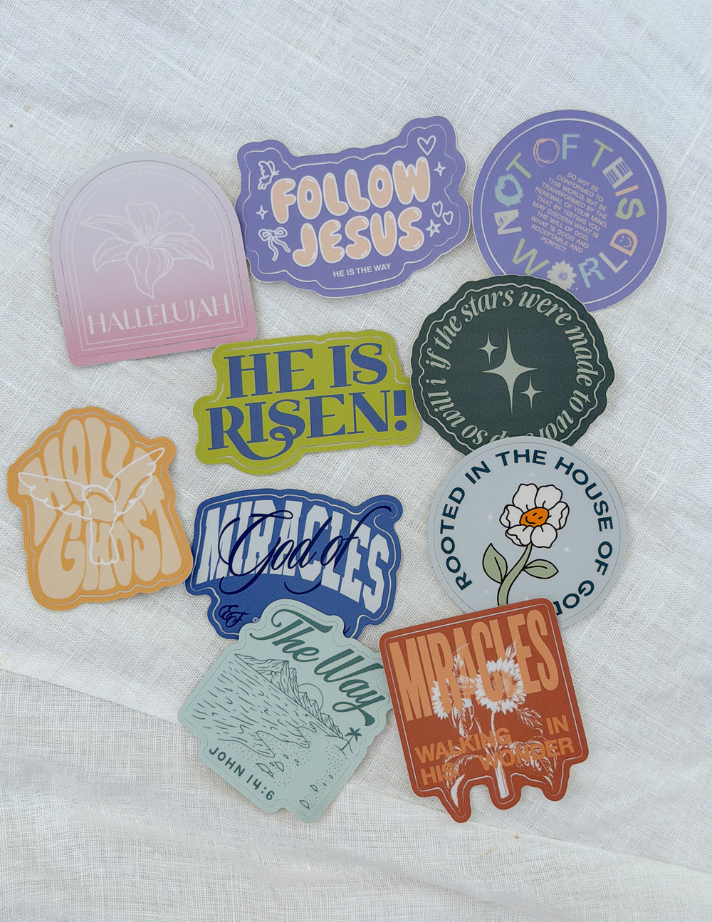 10 Random Stickers Elevated Faith