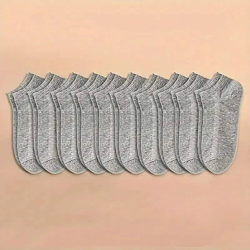 10-Pairs: Men's Plain Knitted Lining Socks DailySale