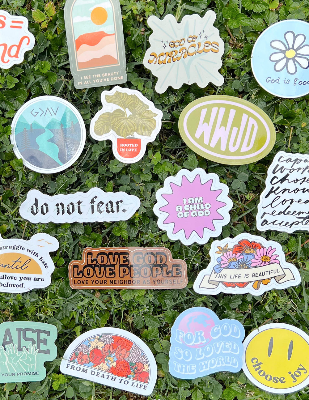 10 Random Stickers Elevated Faith