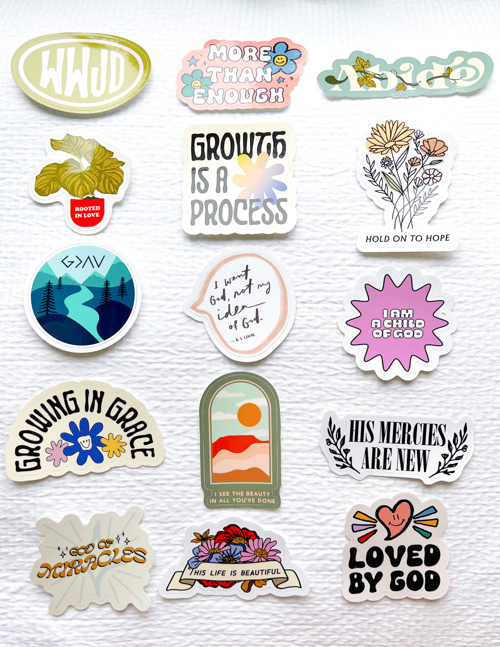 10 Random Stickers Elevated Faith