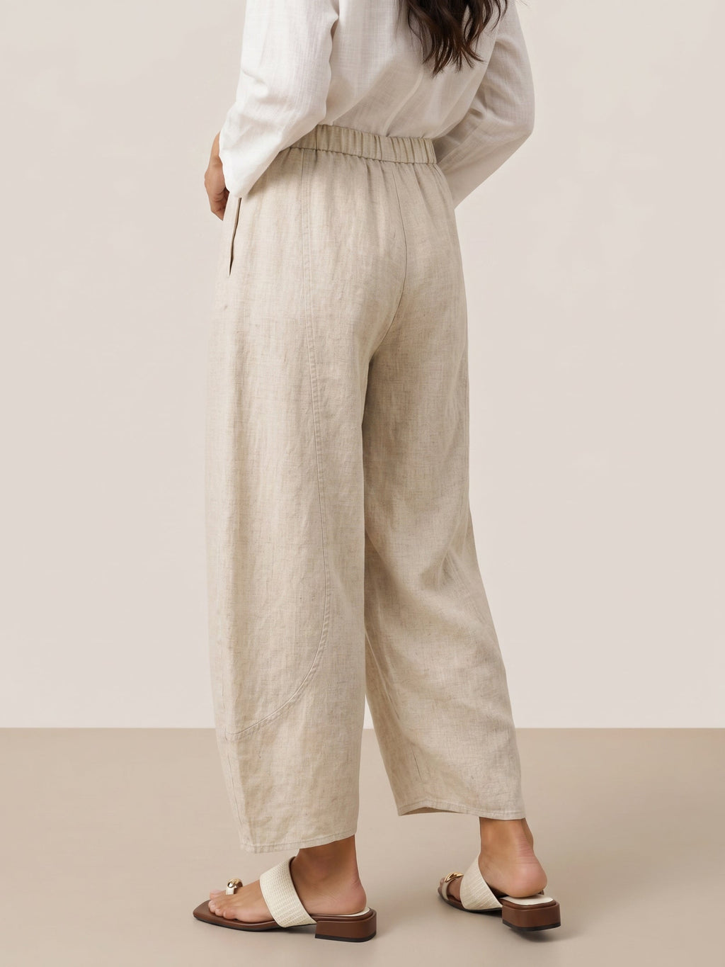 100% Linen Classic Ankle Pants ZOE LINTICO