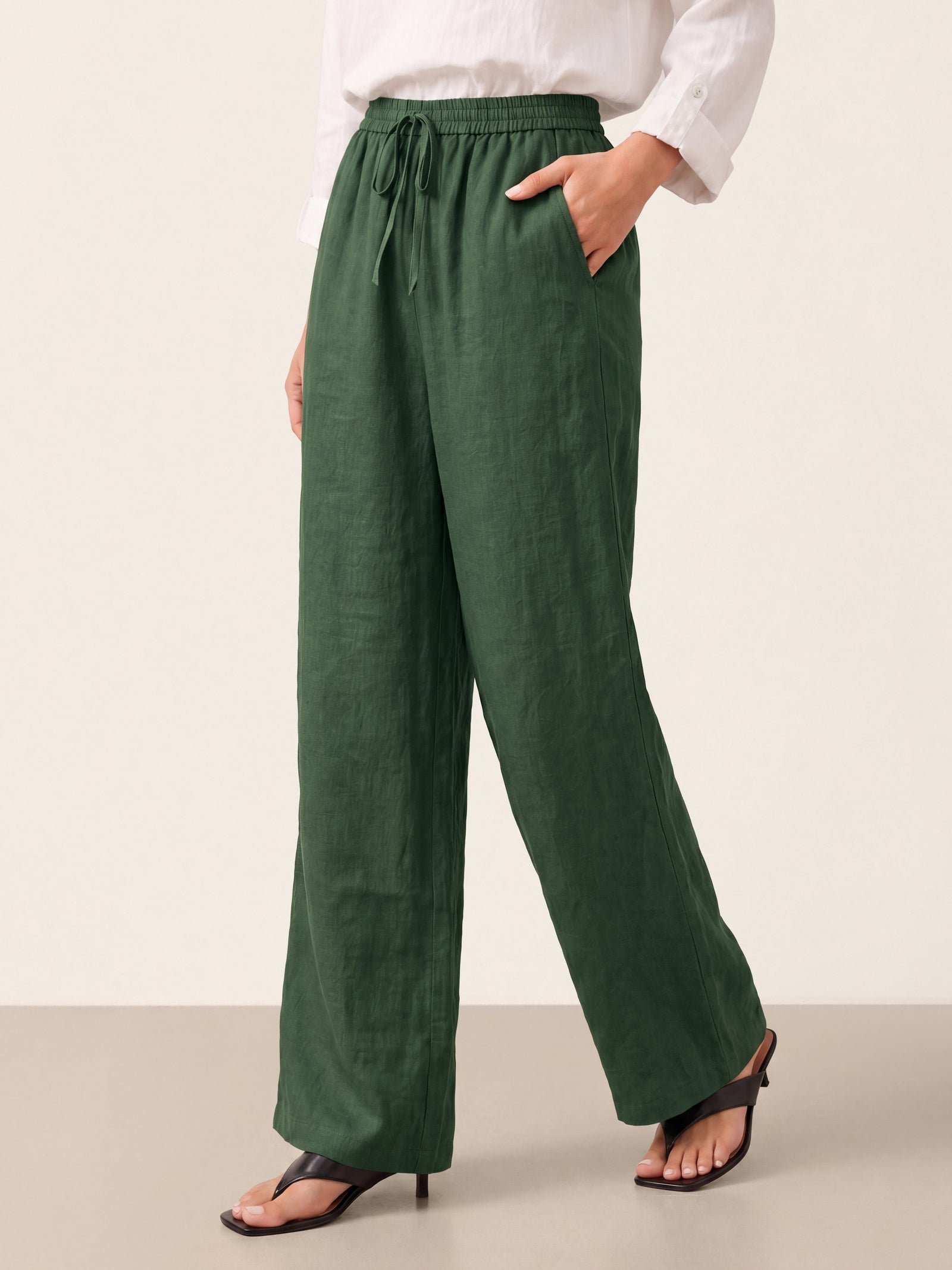 100% Linen Classic Pants LYON LINTICO