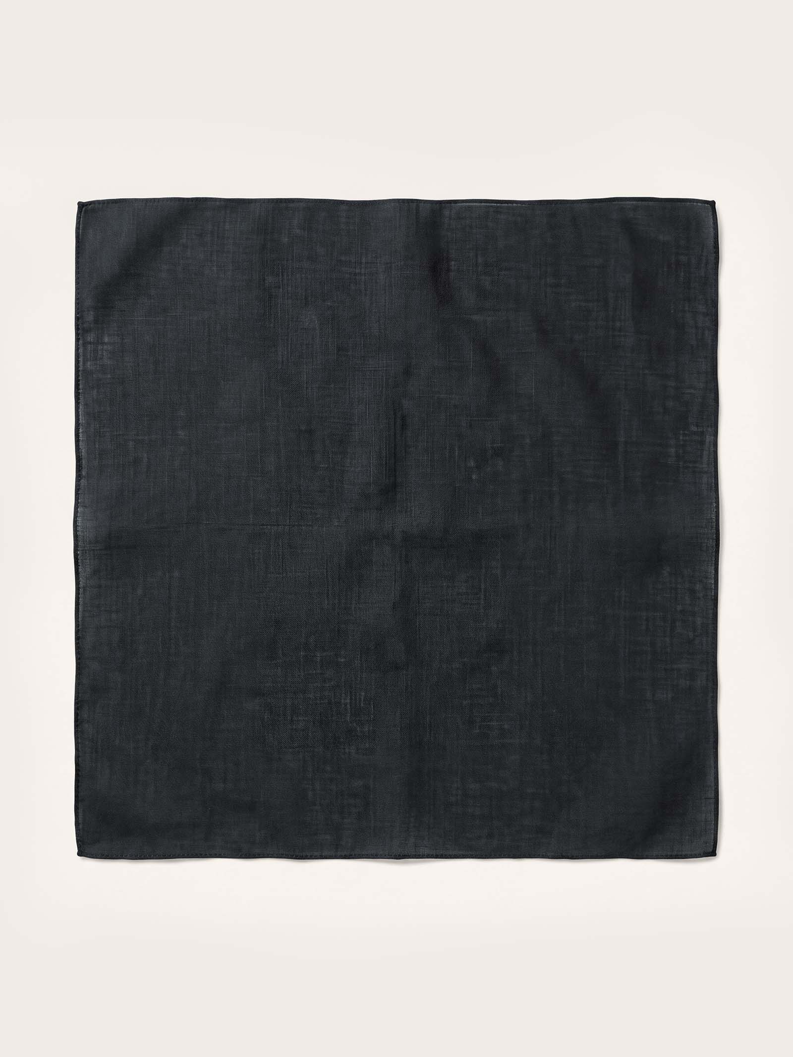 100% Linen Hand-Stitched Square Scarf LINTICO