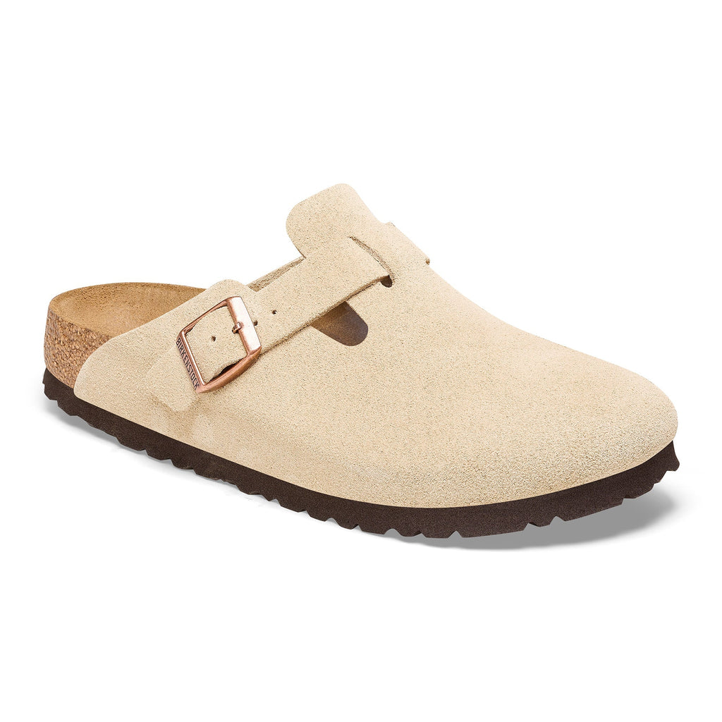Birkenstock Boston Suede Embossed Clogs - Medium/Narrow