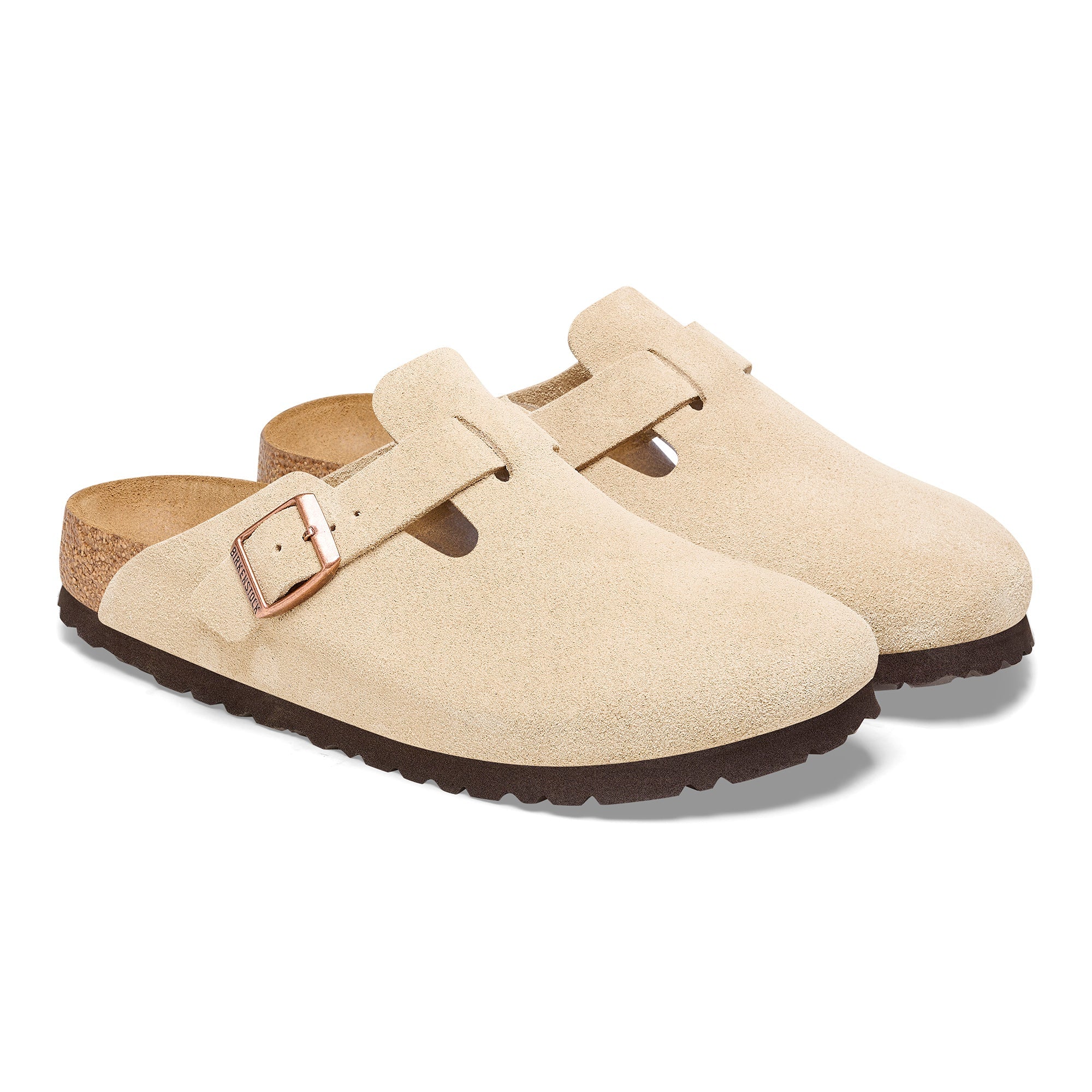 Birkenstock Boston Suede Embossed Clogs - Medium/Narrow