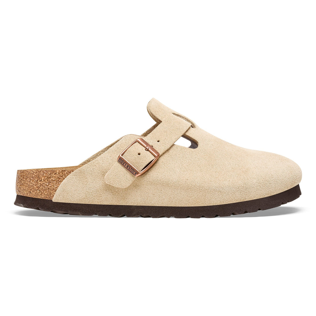 Birkenstock Boston Suede Embossed Clogs - Medium/Narrow
