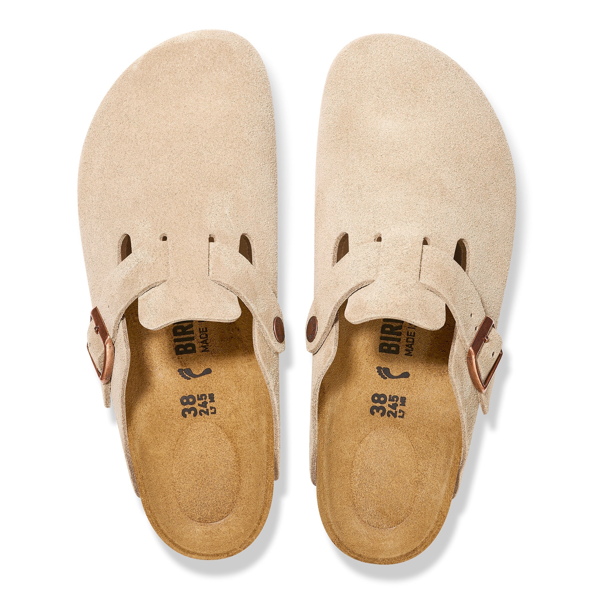Birkenstock Boston Suede Embossed Clogs - Medium/Narrow