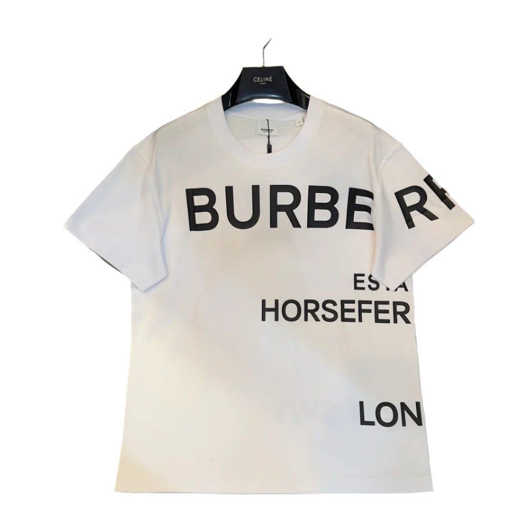 Burberry White T-Shirt Without Collar Banlieue91