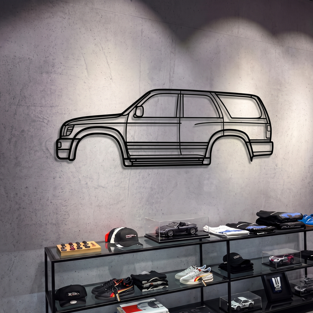 1996 4Runner 3rd Gen (N180)  Metal Car Wall Art - MT0257 Modello Turbo