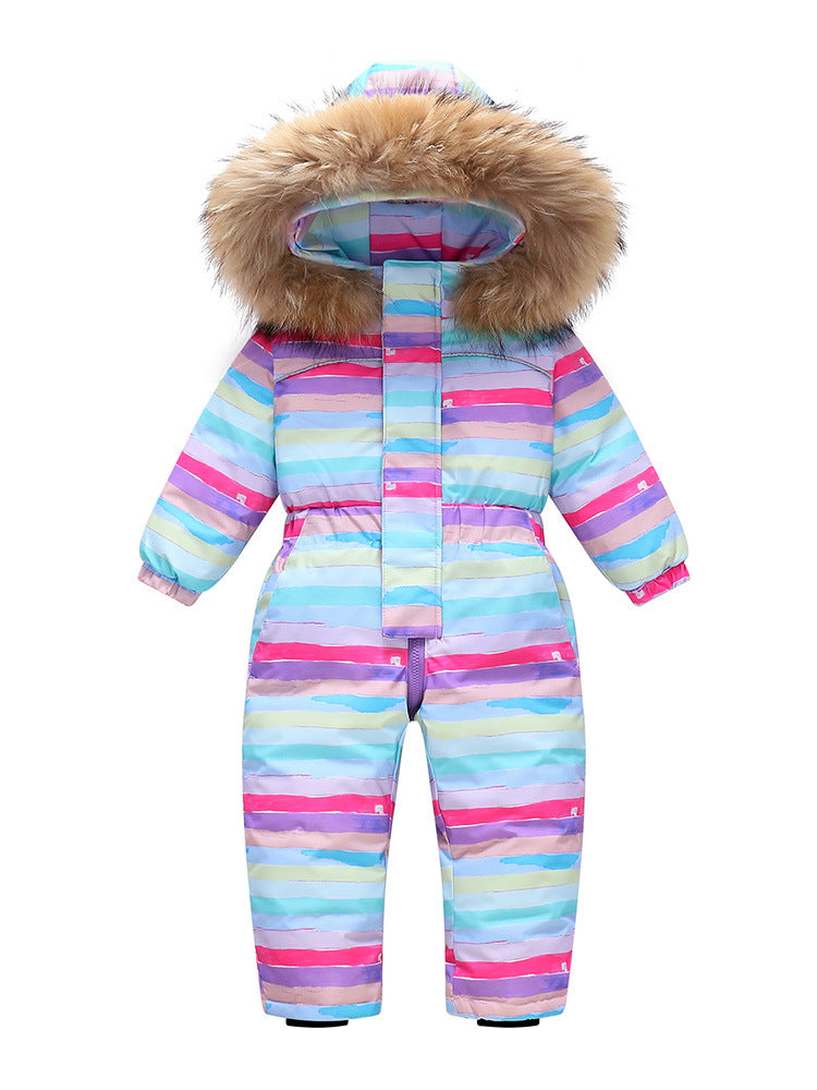 Modern Trend NEW Children's Clothing Jacket Snow Wear Coat Jumpsuit for Girls And Boys Winter Ski Suit For Kids Stevvex