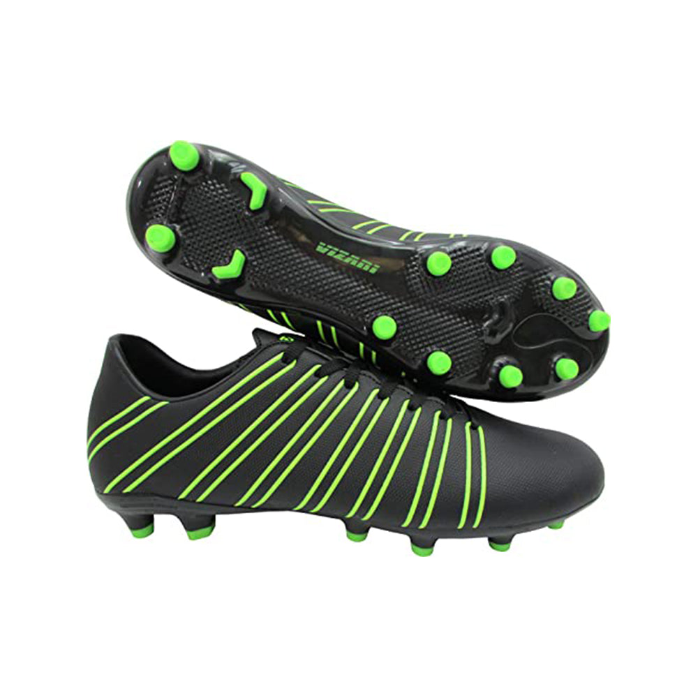 Madero Firm Ground Soccer Shoes -Black/Green Vizari Sports