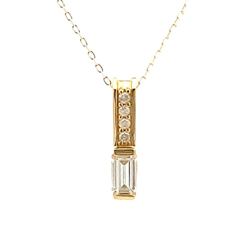 .06ct Zircon Diamond Fashion Pendants 10KT Yellow Gold Bids.com