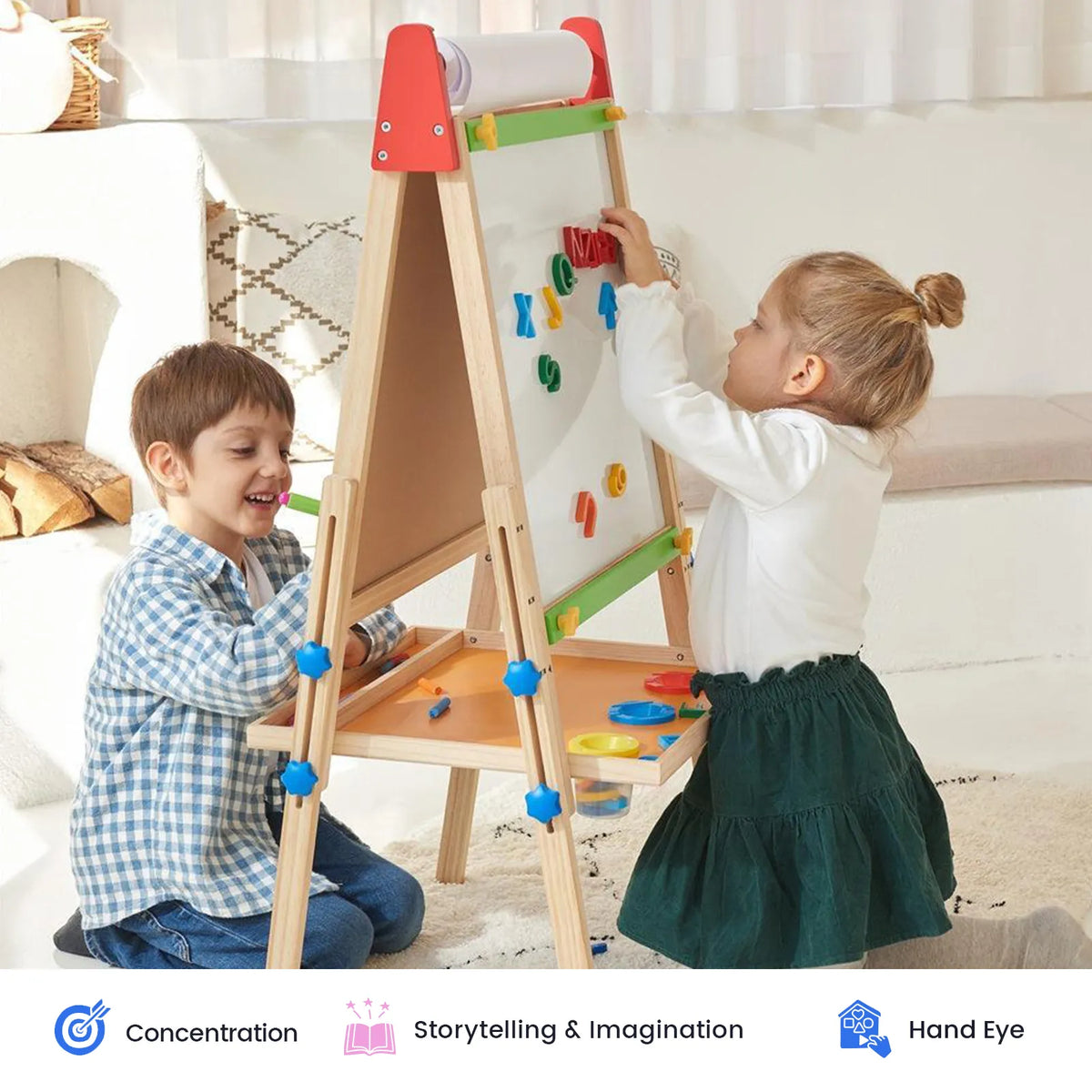 Tiny Land® 3-in-1 Art Easel for Kids Tiny Land INC