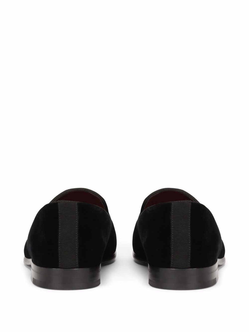 Dolce & Gabbana Logo Velvet Loafers