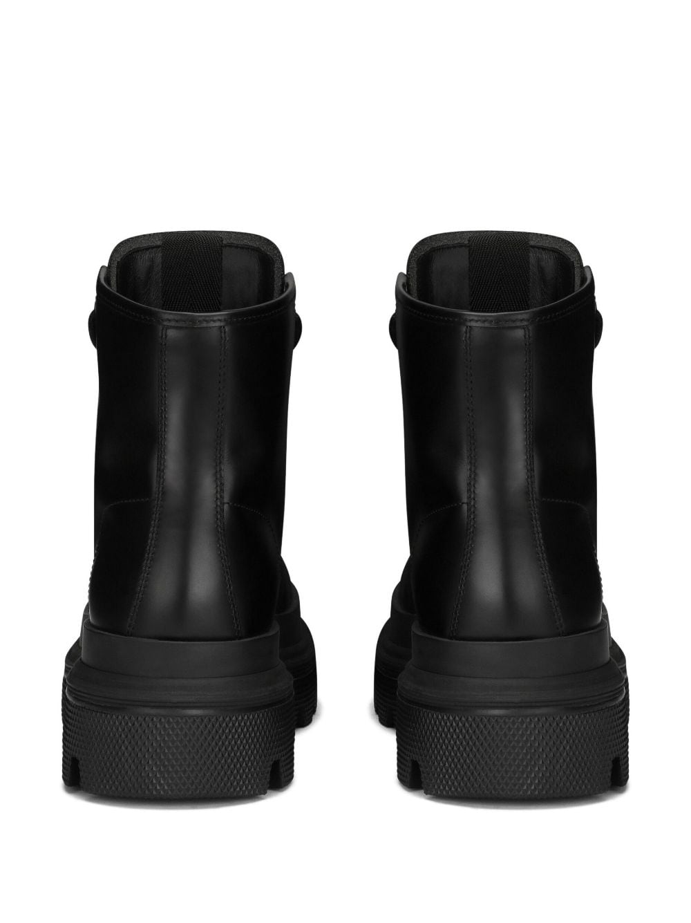 Dolce & Gabbana Leather Laced Up Boots