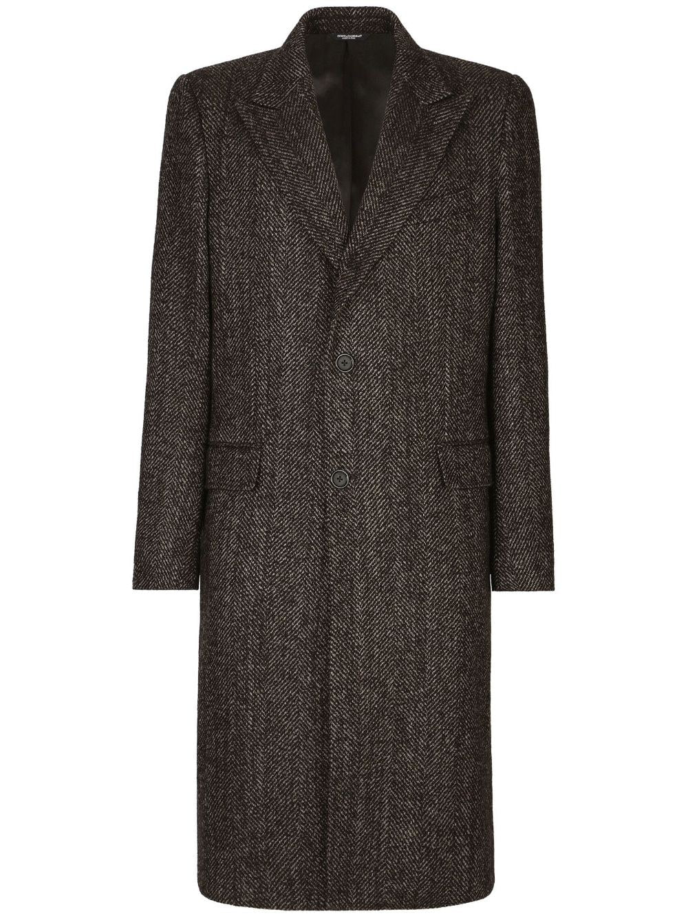 Dolce & Gabbana Wool Single Breasted Coat