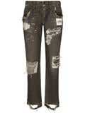 Dolce & Gabbana Ripped Denim Jeans