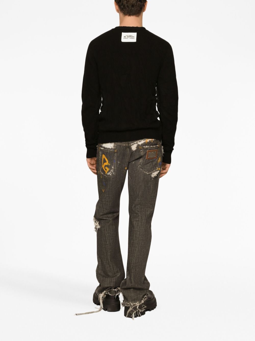 Dolce & Gabbana Ripped Denim Jeans