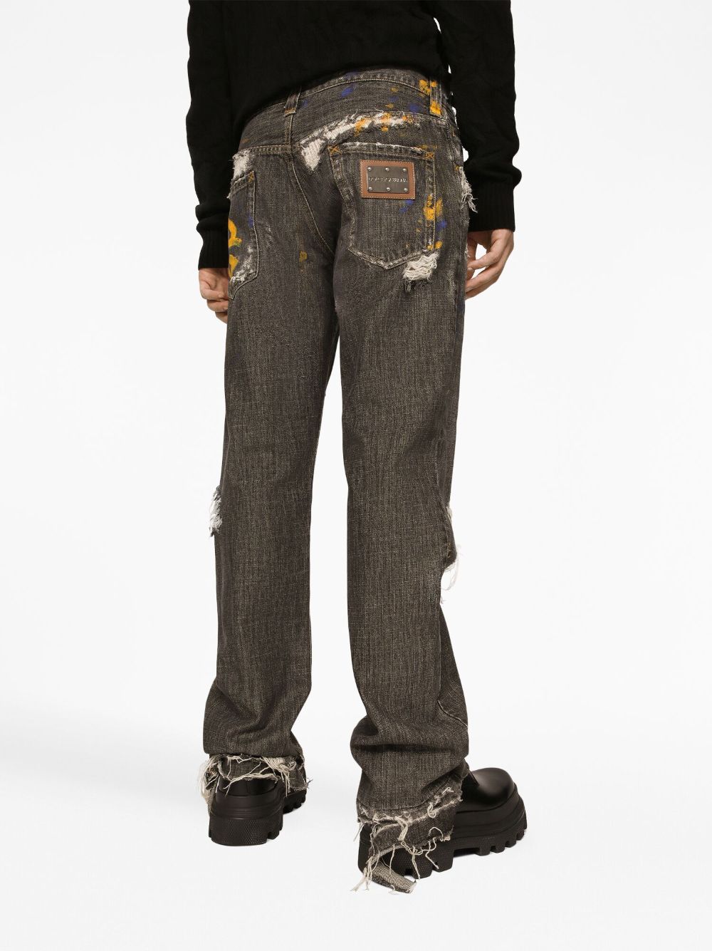Dolce & Gabbana Ripped Denim Jeans