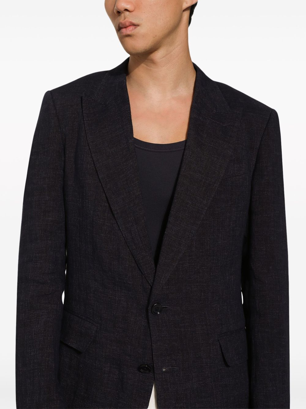 Dolce & Gabbana Sicilia Linen Sngle Breasted Jacket