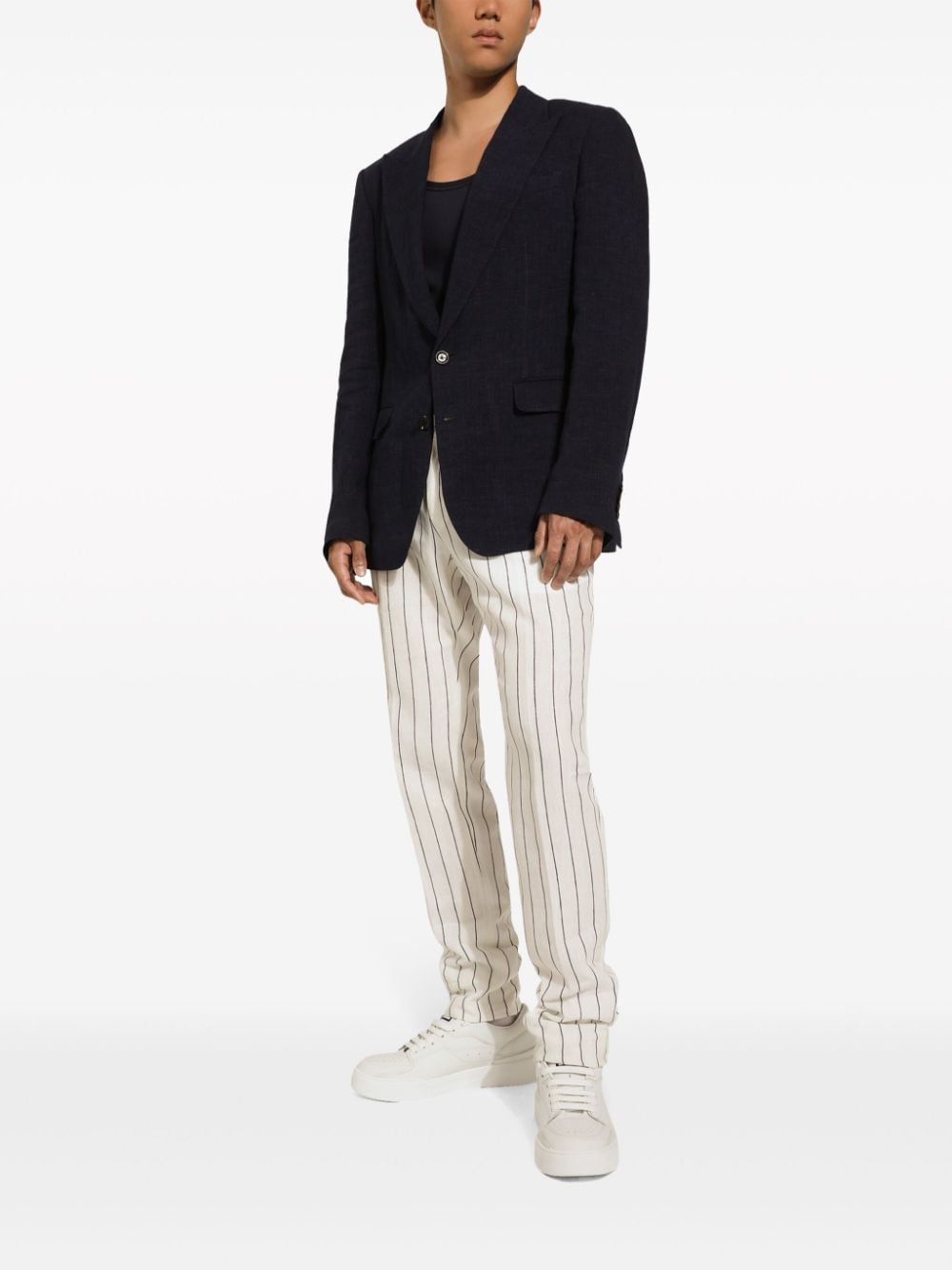 Dolce & Gabbana Sicilia Linen Sngle Breasted Jacket