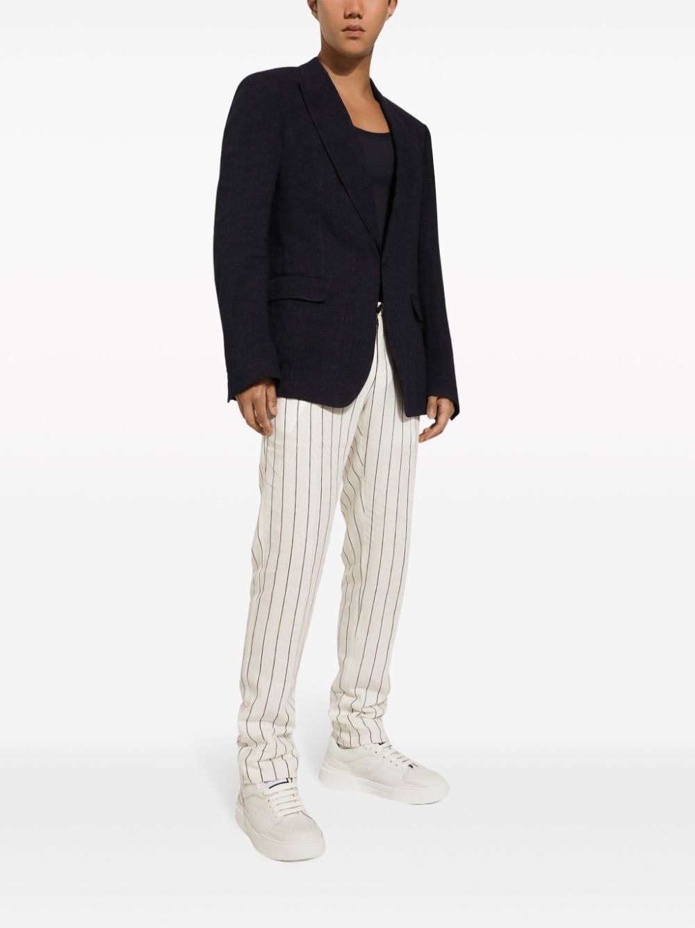 Dolce & Gabbana Sicilia Linen Sngle Breasted Jacket