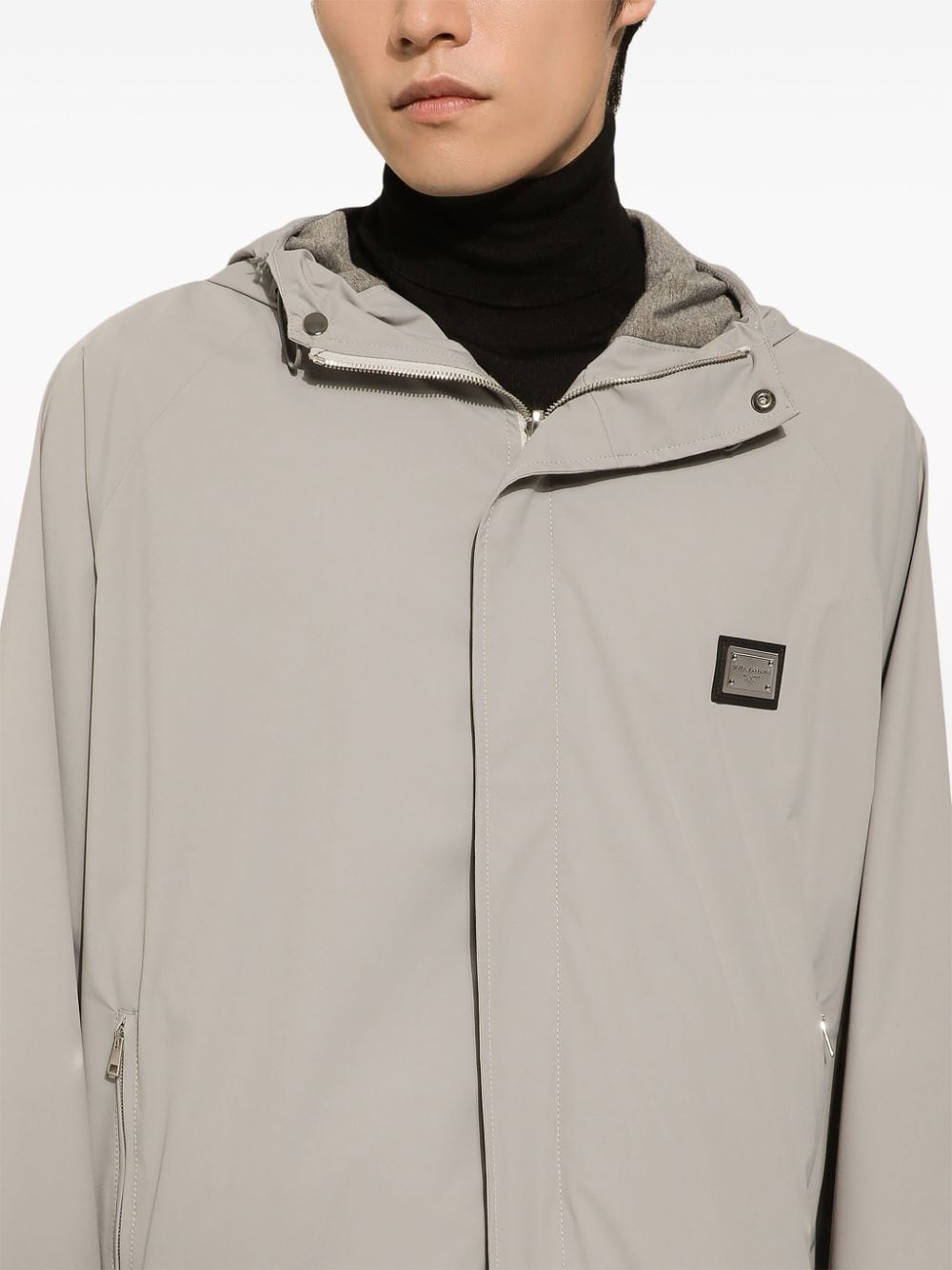 Dolce & Gabbana Nylon Hooded Jacket