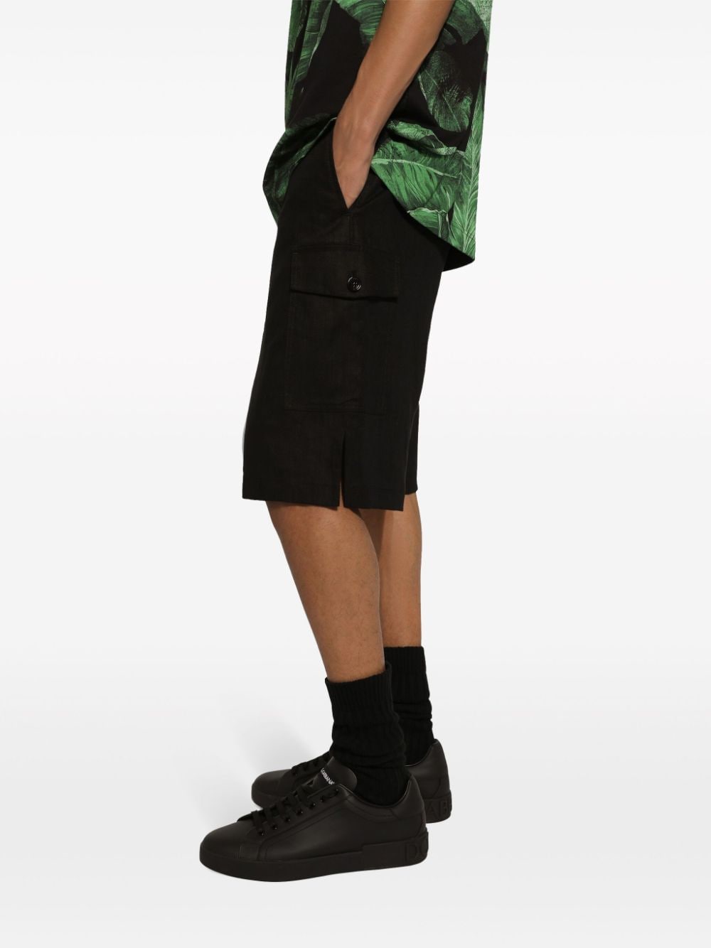 Dolce & Gabbana Linen Cargo Shorts