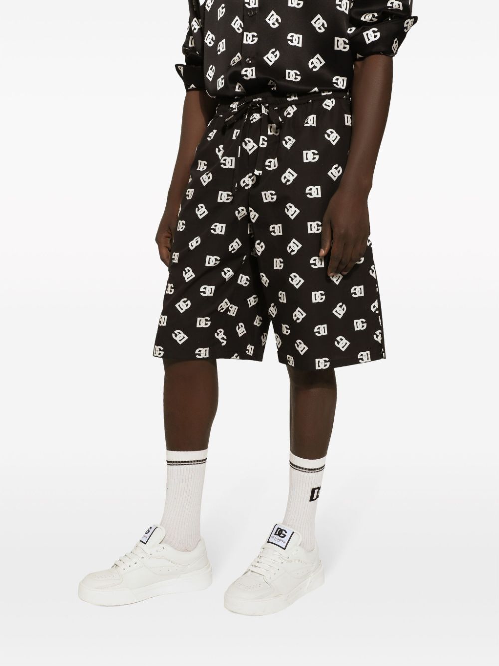 Dolce & Gabbana Allover Logo Shorts