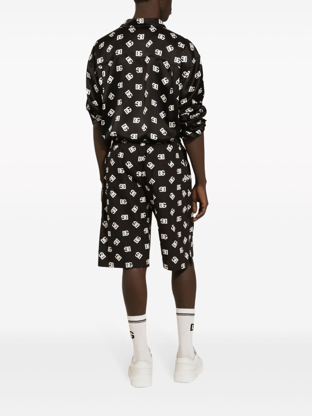Dolce & Gabbana Allover Logo Shorts