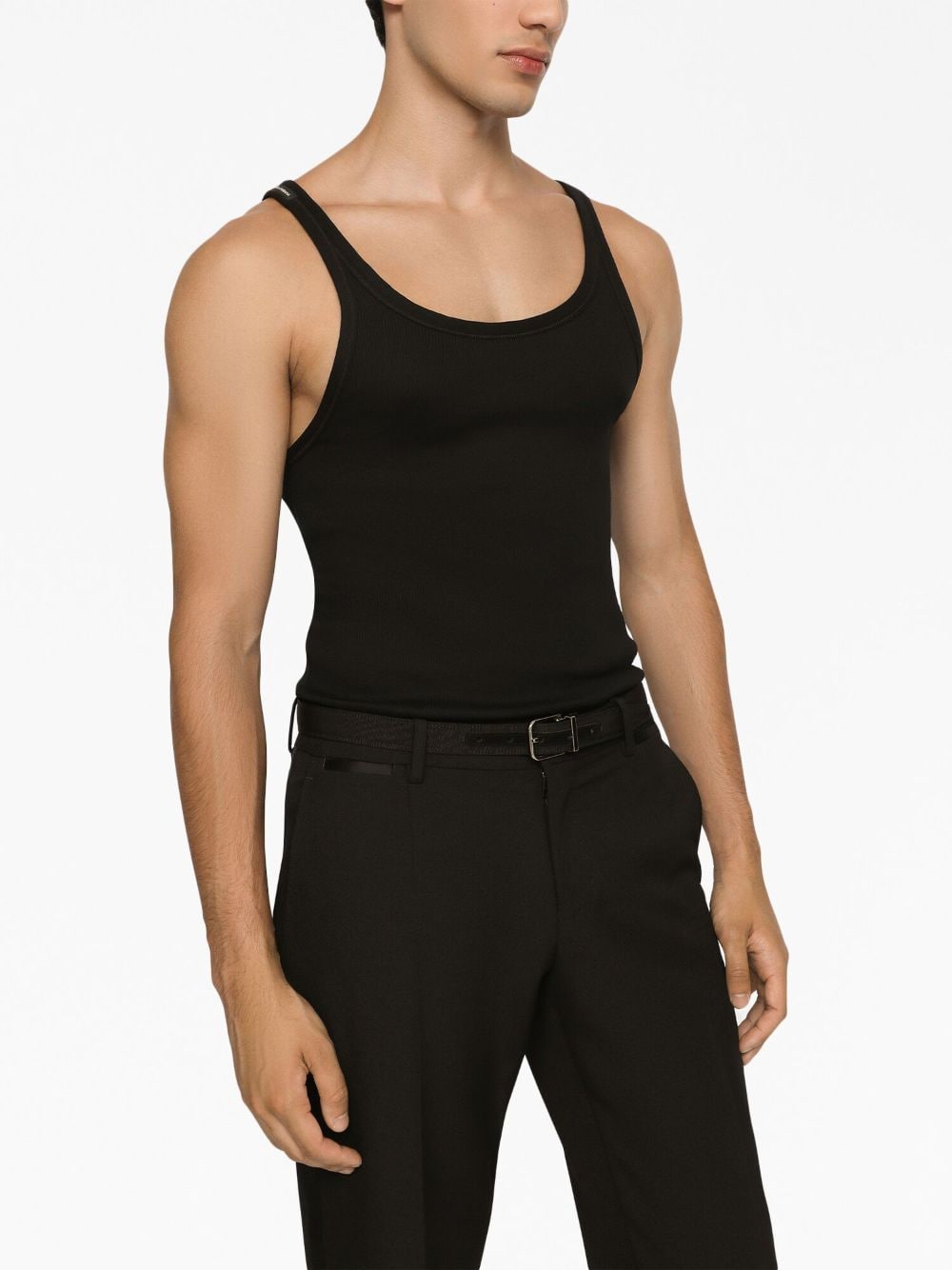 Dolce & Gabbana Ribbed Cotton Tank Top