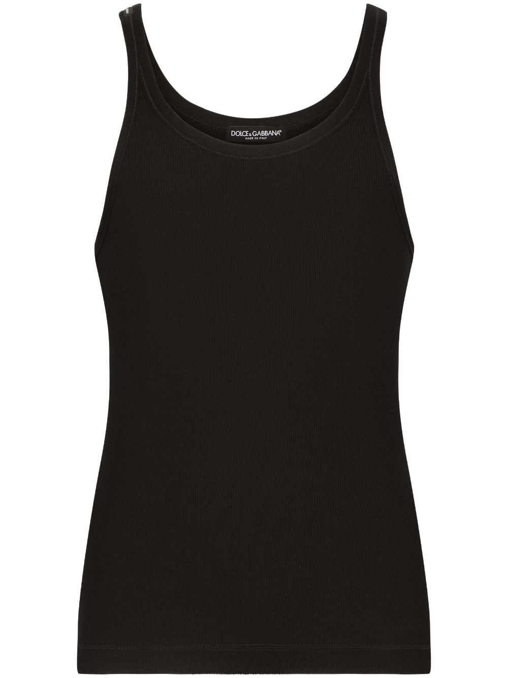 Dolce & Gabbana Ribbed Cotton Tank Top