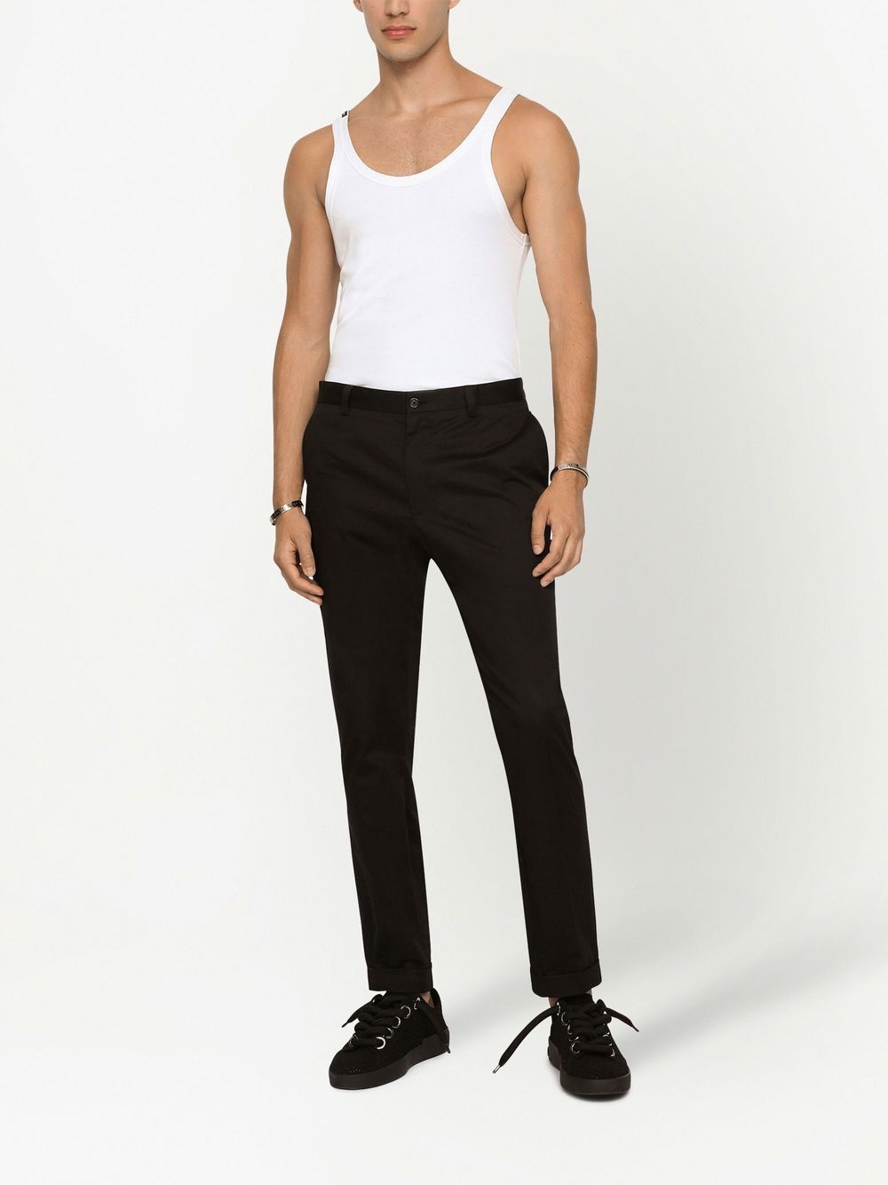 Dolce & Gabbana Ribbed Cotton Tank Top