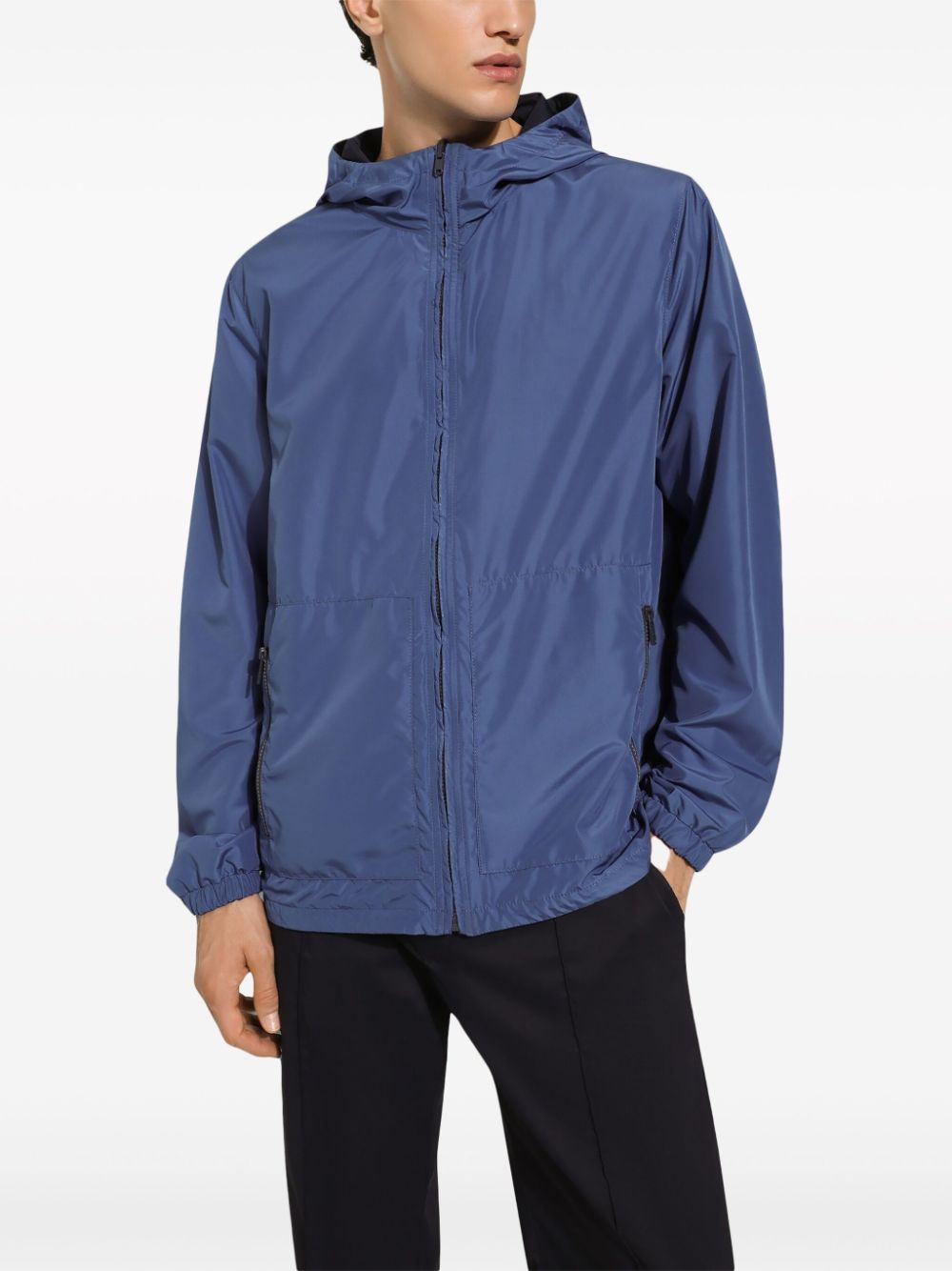 Dolce & Gabbana Logo Reversible Hooded Jacket