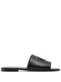 Dolce & Gabbana Dg Leather Flat Sandals