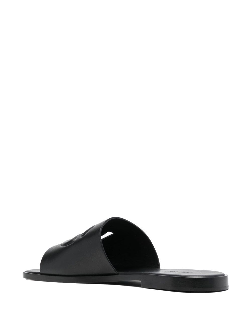 Dolce & Gabbana Dg Leather Flat Sandals