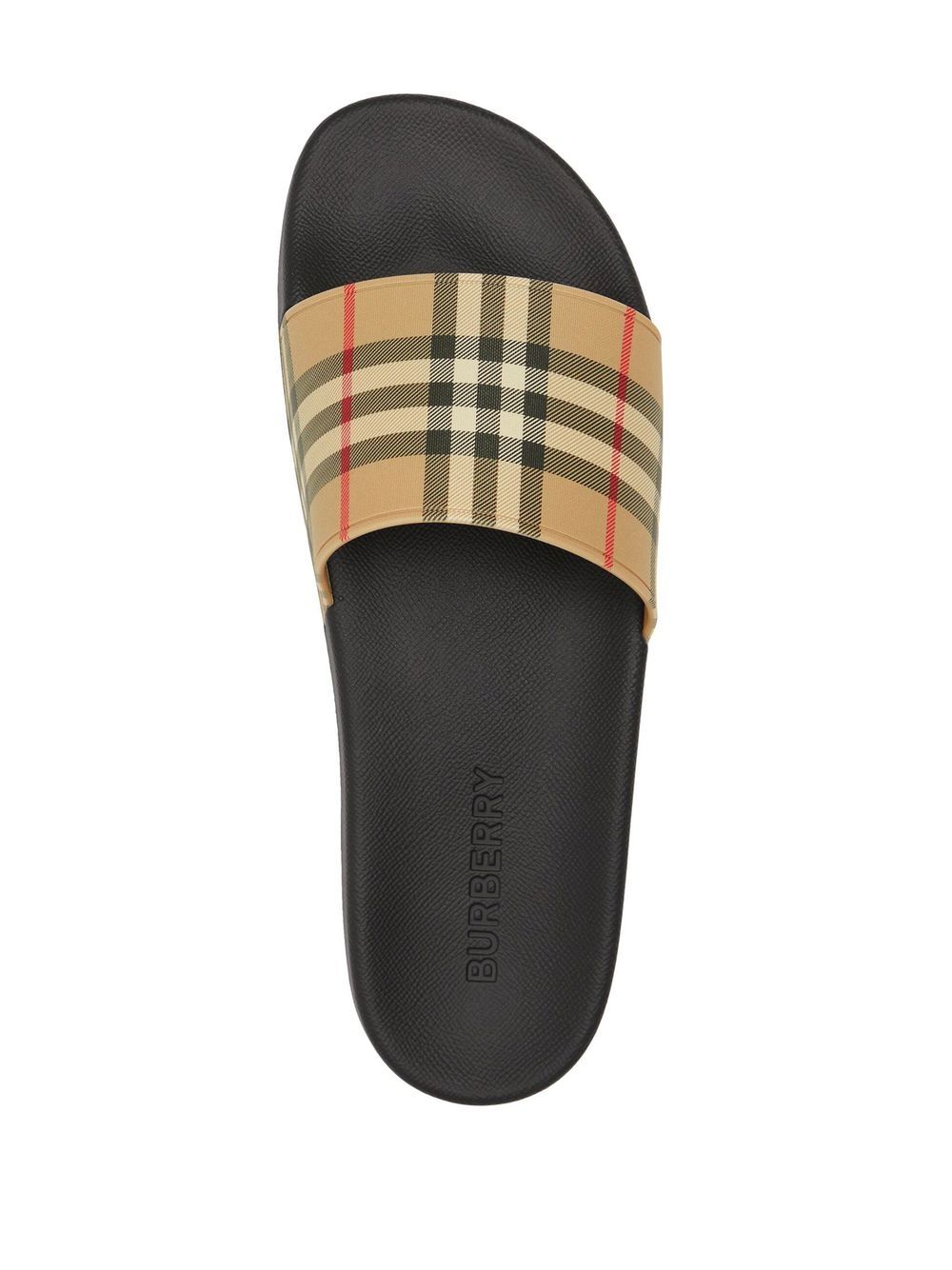 Burberry Check Pool Slides Banlieue91