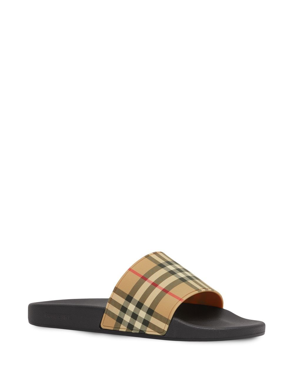 Burberry Check Pool Slides Banlieue91