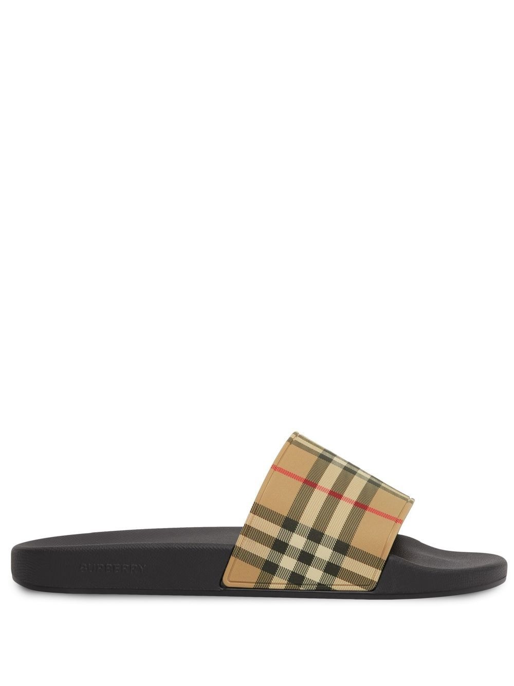 Burberry Check Pool Slides Banlieue91