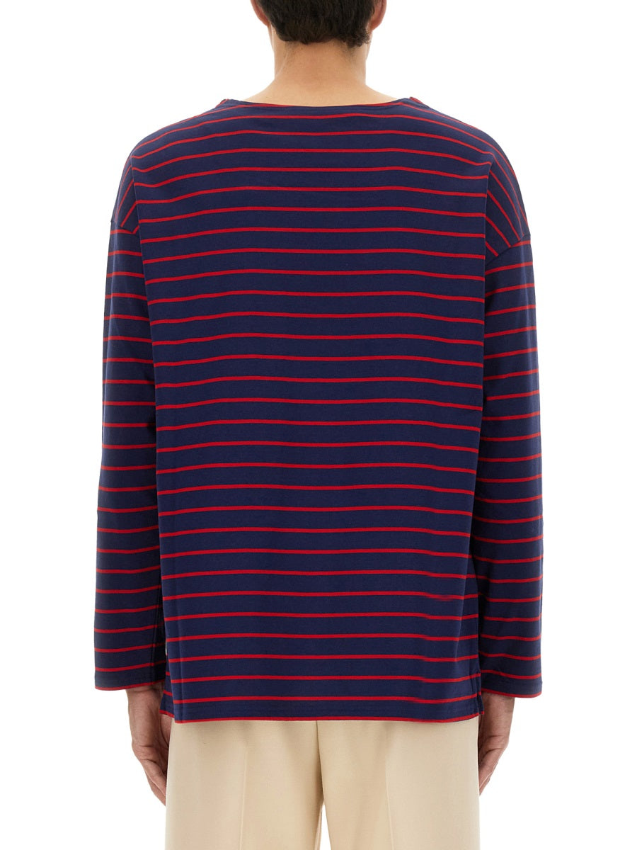Valentino Men Long Sleeve T-Shirt With "Chez Valentino" Print