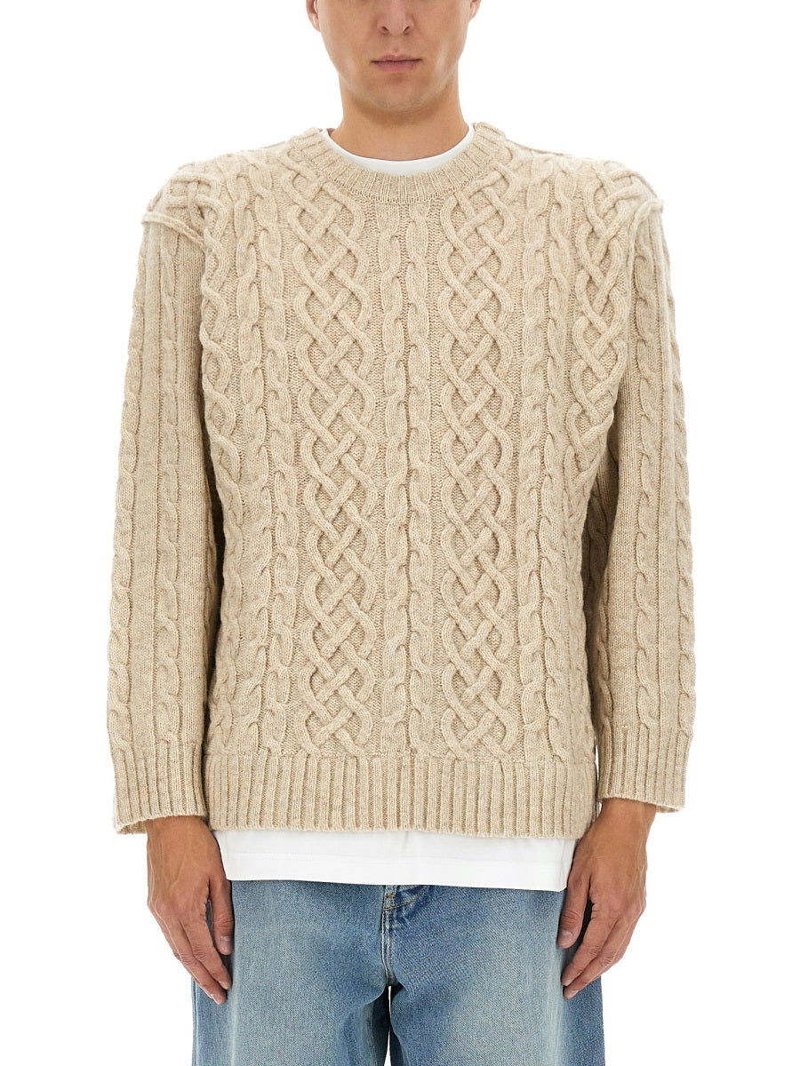 Moschino Men Pullover With T-Shirt