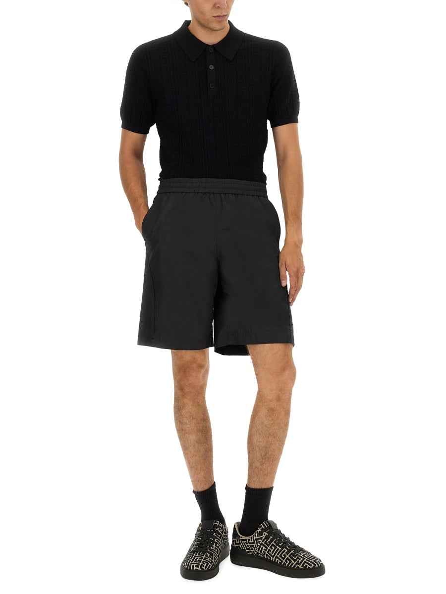 Balmain Men Knitted Polo.