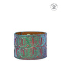Painted Leather Cuff - 1176