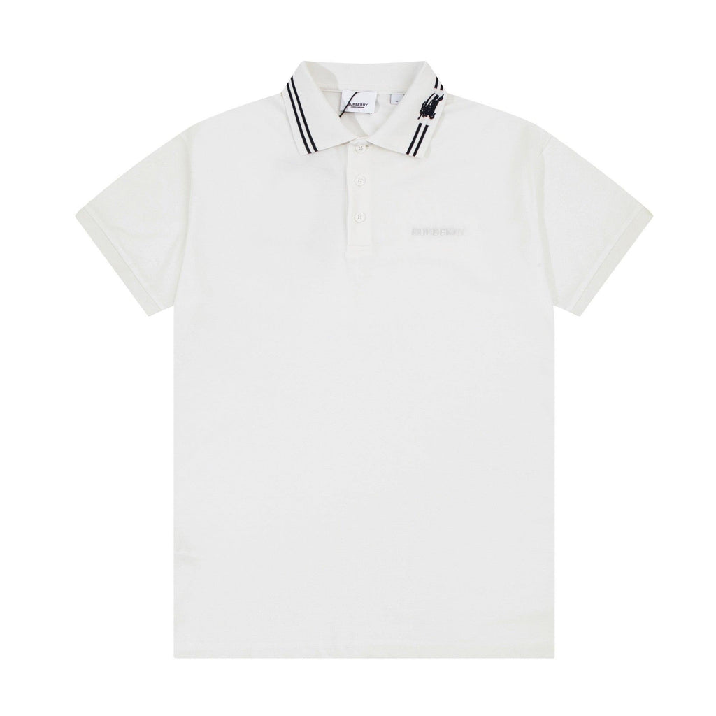 Burberry White T-Shirt With Collar Banlieue91